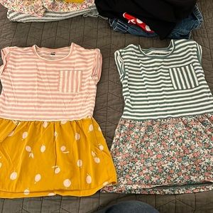 Bundle of two Tea Collection Stripe and print Dresses
